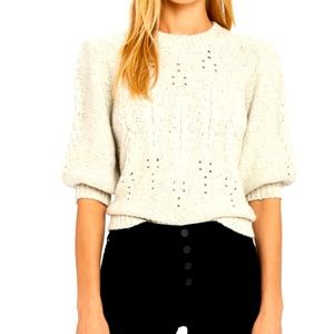 Josie puff short sleeves sweater!